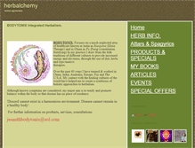 Tablet Screenshot of herbalkhemy.com